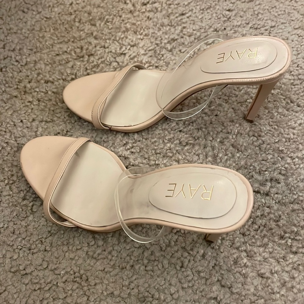 Raye Liana clear strap heels